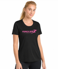 Women's Dri Fit Short Sleeve T-Shirt with Pink Letters