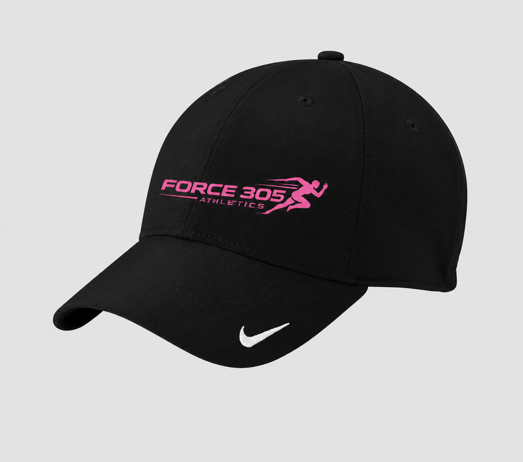 Nike Force 305 Hat with Pink Letters