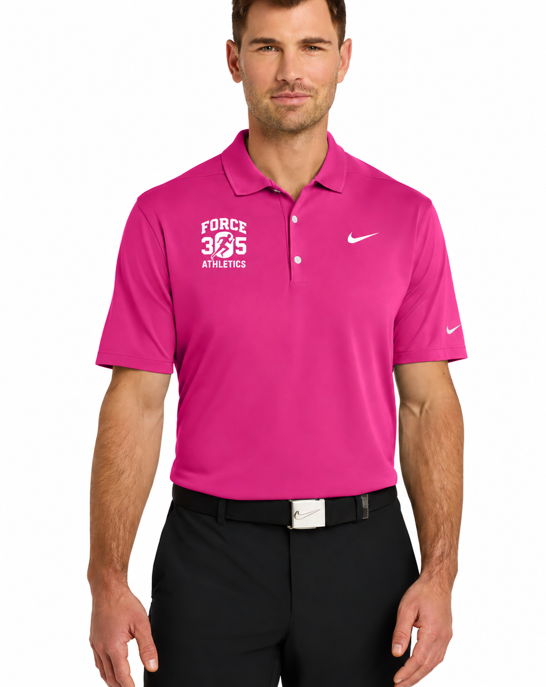 Men's Nike Polo with White Logo