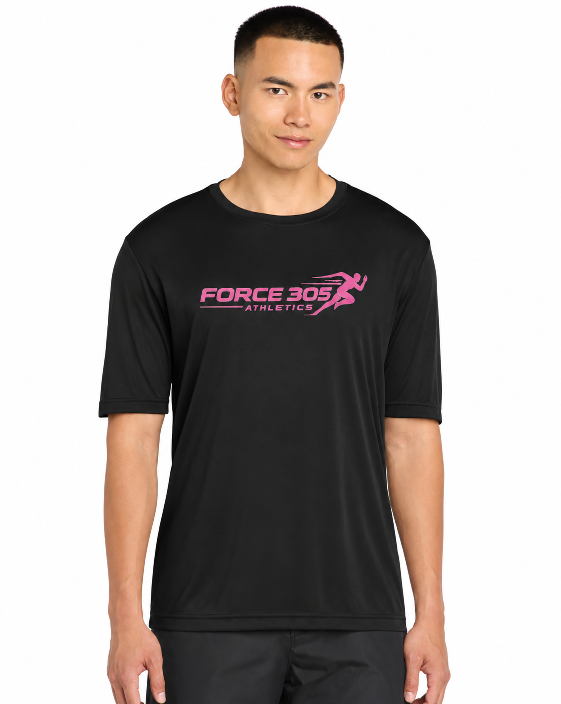 Men's Drifit Shirt with Pink Letters