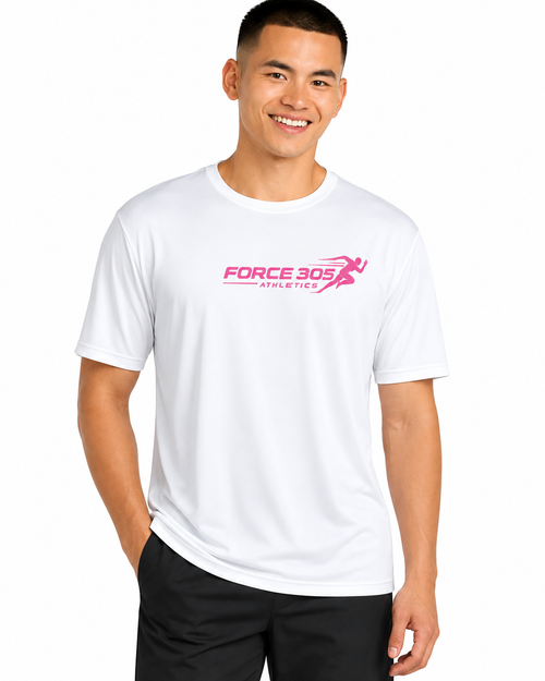 Men's Drifit Shirt with Pink Letters